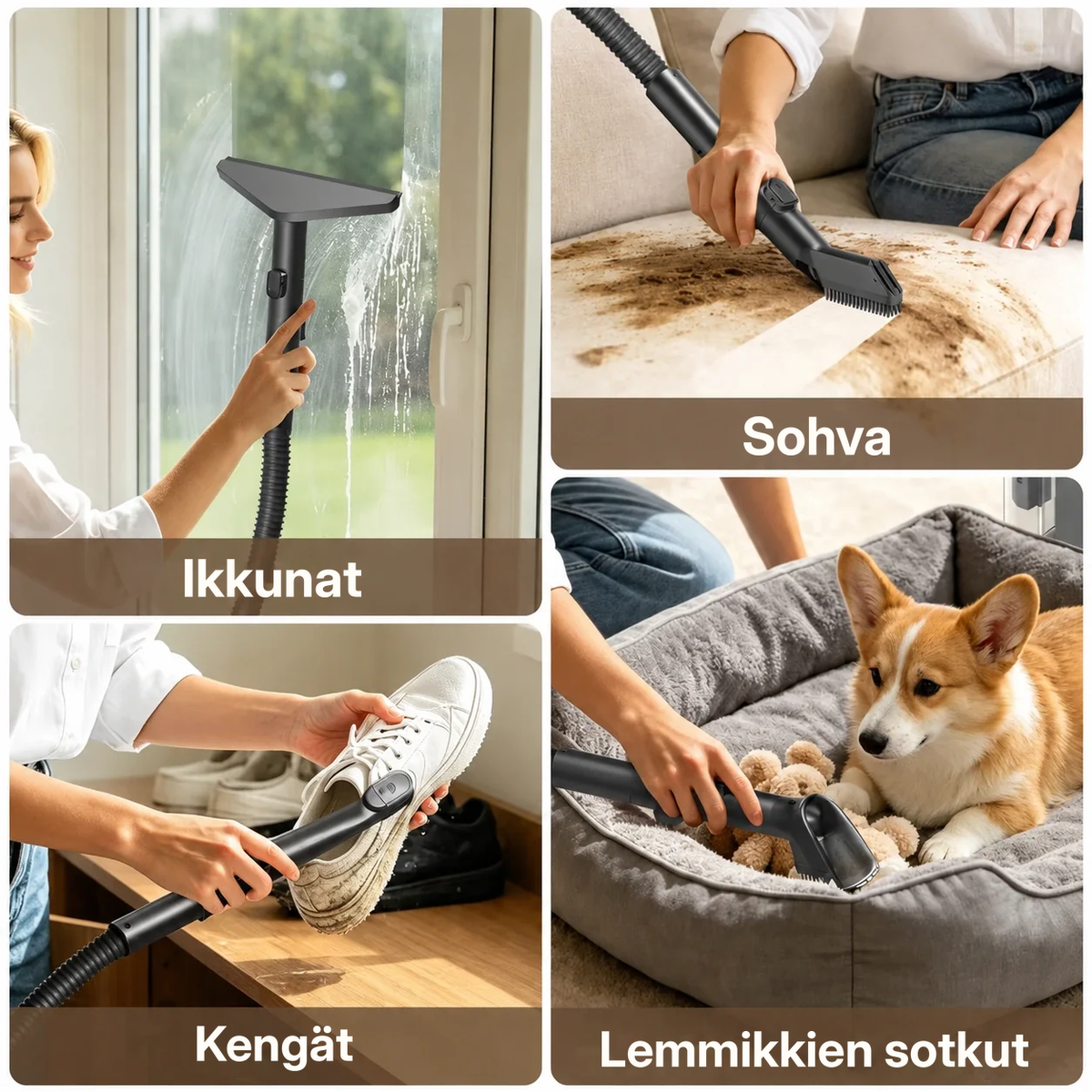 Maxlager Tekstiili- ja mattopesuri 800 W – 16 kPa tahrojen poistoon sohvilta, auton verhoilusta ja matoilta